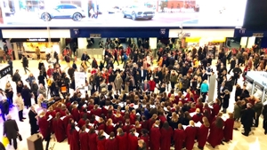 Choir at Waterloo station